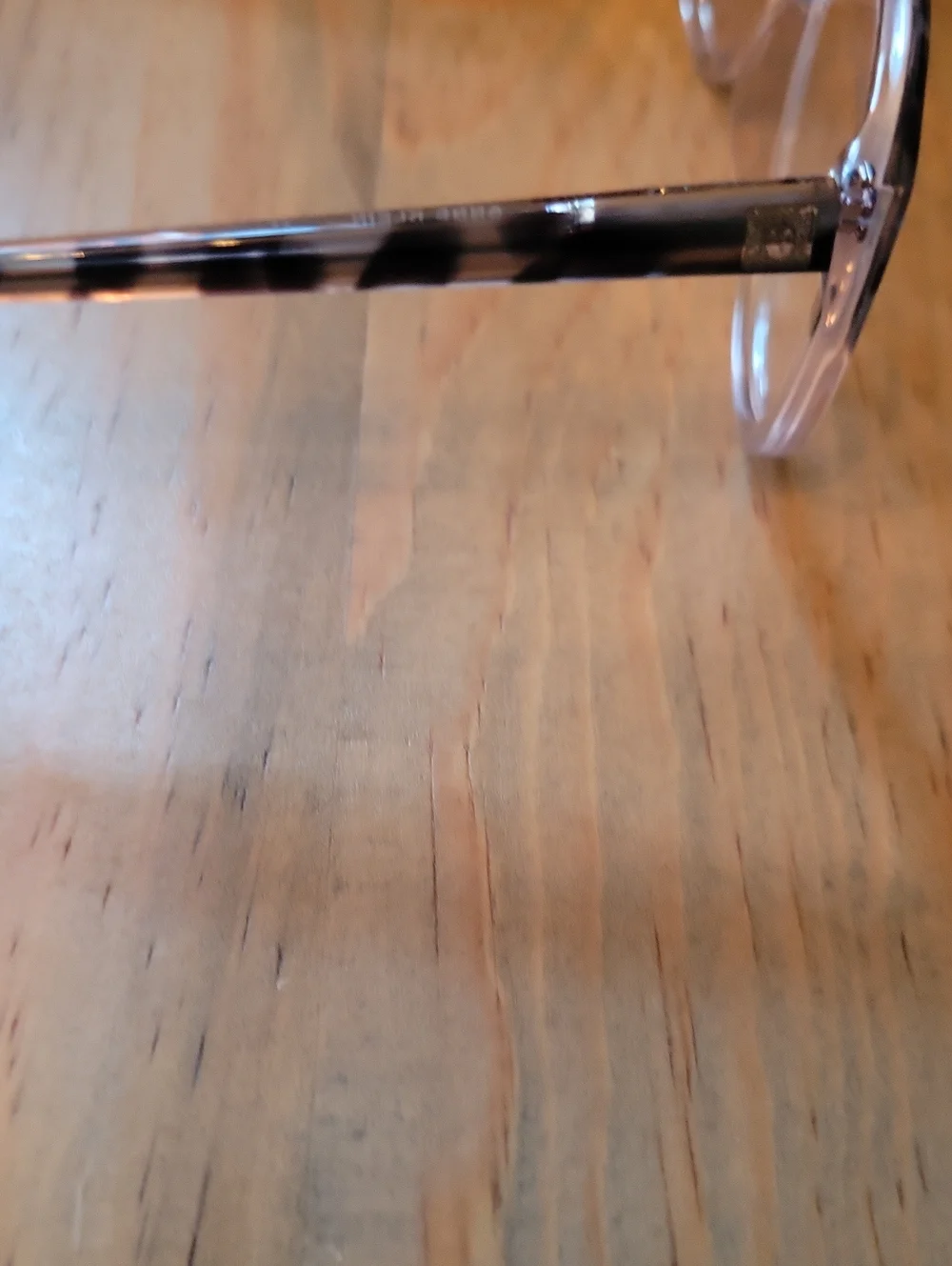 Anne Klein Clear Tortoise Shell Accent Eyeglasses Frame